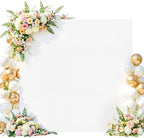 6.6FT x 6.6FT White Square Backdrop Arch Cover Double-Sided Spandex Arch Covers Fitted Wedding Arch Stand Cover Stretchy Backdrop for Balloon Arches Birthday Baby Shower Party Banquet Decorations by WishCare