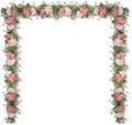 Artificial Hydrangea Flower Garland with Eucalyptus & Baby’s Breath 2PCS 6FT Floral Vines Greenery Garland for Mantel Wedding Arch Table Centerpiece Coastal Home Outdoor Decor (2, Dusty Rose&Pink) by Aviviho