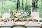 Lvydec 2 Pack Artificial Peony Flower Garland - 6ft Silk Peony Orange Flower Garland Arch Flower Vine for Wedding Party Table Decoration(Orange) - Image 6