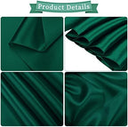 fani Forest Green Satin Chair Straps Bows,120 PCS 7x108 Inch,Chair Sash - Image 2