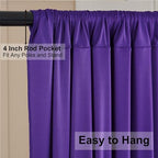 50ft x 10ft Wrinkle Free Purple Backdrop Curtains for Parties,Soft Silk Polyester Wedding Backdrop Drapes,10 Panels 5x10ft Photo Back Drop Curtain for Themed Birthday Party Photography Background - Image 5