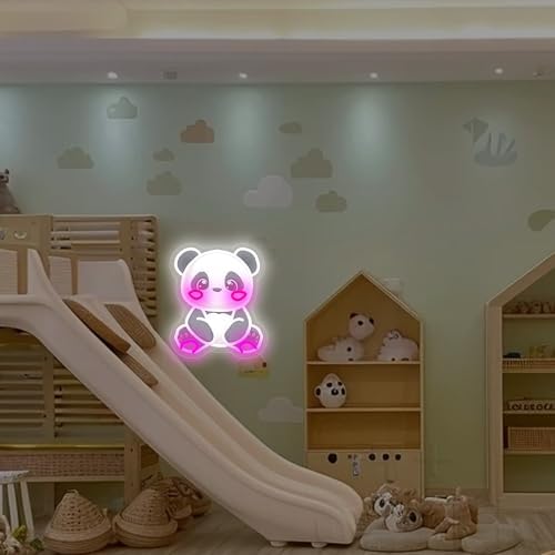 Panda Neon Sign, USB Powered LED Light for Room Decor - Image 2