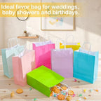 Kolldenn 80 Pack Pastel Small Paper Gift Bags Bulk with Handles - Image 4