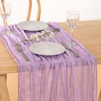 Lilac Purple Cheesecloth Table Runner Fall Wedding Party Decor 10ft, 8 Pack - Image 6