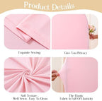 Baby Pink Arch Backdrop Cover Set of 2 Wedding Arch Covers Stretchy Backdrop Decorations Baby Shower Bridal Shower Photo Birthday Party Light Pink Arch Cover 7.2 and 6ft Spandex - Image 5