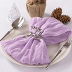 Cloth Napkins Set of 60 21"x21" Reusable Cheesecloth Napkins Lilac Purple by MLMC