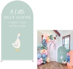 Arch Backdrop Cover for One Silly Goose Baby Shower Arch Stand Stretchy Cover First Goose Kids 1st Birthday Party Fiesta Decorations (7.2x4ft Cover,985) by ittsmnt
