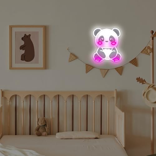 Panda Neon Sign, USB Powered LED Light for Room Decor - Image 5