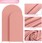 Wokceer Arch Backdrop Cover 7.2FT,6FT Dusty Rose Arch Covers Stretchy - Image 5