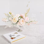 Andaz Press Personalized Baby Shower Guestbook with Gold Accents, Fall Burnt Orange Florals Custom Guestbook, White Guest Sign-in Registry, 120 Pages 8.5" Memories Book for DIY Scrapbook Photo Album - Image 3