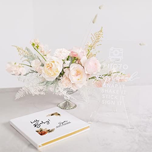 Andaz Press Personalized Baby Shower Guestbook with Gold Accents, Fall Burnt Orange Florals Custom Guestbook, White Guest Sign-in Registry, 120 Pages 8.5" Memories Book for DIY Scrapbook Photo Album - Image 3