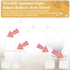Balloon Arch Kit, Bendable 8FT and 6FT Half Balloon Arch Stand - Image 3