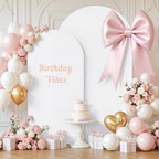 7.2FT 6FT Arch Backdrop Cover for Party, Set of 2 Stretchy Spandex Fitted Arch Stand Cover for Baby Shower, Birthday Wedding Decor, Chiara Backdrop Cover with Double-Sided Design(White) - Image 3