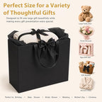 Catlovecorn 20 Pack Large Black Gift Bags, 16.5 x 5.5 x 12.6 In - Image 6