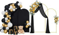 Arttown Arch Backdrop Stand Set, 7.2FT and 6FT, for Wedding Event Black by Arttown
