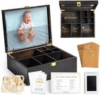 Baby Keepsake Box Wooden with 6 Additional Items by Shinlar