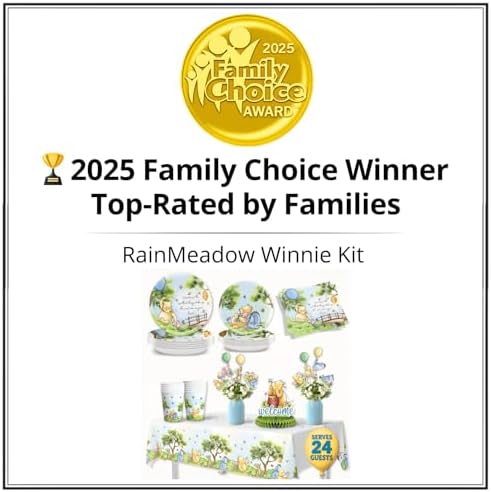 106 Pc Winnie Baby Shower Decorations – Pooh Plates, Napkins & Tablecloth - Image 2