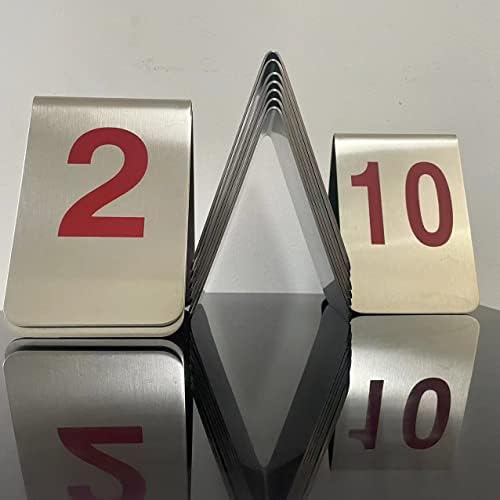 Large Stackable Tent Style Metal Place Cards. - Image 2