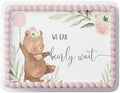WOODLAND BABY SHOWER CAKE TOPPER, WOODLAND DECORATIONS, WOODLAND FIRST BIRTHDAY, Woodland Cake Topper, EDIBLE IMAGE (12 Cupcake toppers 2.5'' Round) (11.75'' x 16.25'') by Handmade