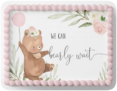 WOODLAND BABY SHOWER CAKE TOPPER, WOODLAND DECORATIONS, WOODLAND FIRST BIRTHDAY, Woodland Cake Topper, EDIBLE IMAGE (12 Cupcake toppers 2.5'' Round) (11.75'' x 16.25'') by Handmade