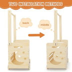 Wooden Baby Shower Crate Closet with Wheels, Pushable Gift Basket Storage - Image 4