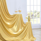 20×10 ft Casino Sequin Backdrop Curtain-Gold and Black Backdrop Drapes - Image 6