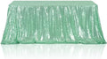 Poise3EHome Mint Green Sequin Tablecloth 90×156 Inch Rectangle Sparkly Fabric Table Cloth for Birthday Wedding Party Holiday Baby Shower Decoration by Poise3EHome