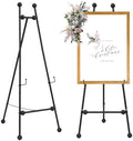 Heavy Duty Large Easel Stand for Mirror Display Wedding Sign(Black 47'') by HAOVON
