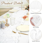 20 Pack Cheesecloth Table Runner 17 x 108 Inch, White - Image 3