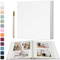 Vienrose Large Self Adhesive Scrapbook 60 Pages 13 x 12.6 in White by Vienrose
