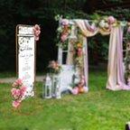 DIY Wedding Sign Stand, Welcome Wedding Sign with Stand Portable Display Stand Gold Large 4.9 Feet Tall Welcome Arch Sign Frame with Round Corners, Welcome Party Sign Stand for Party Home Decor - Image 7
