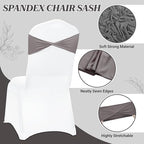 MDS Pack of 250 Spandex Chair Sashes Without Slider Buckles – Silver Gray - Image 3