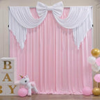 White Large Bows for Backdrop Giant Bows Birthday Party Decorations Large Giant Bow Decor, White Giant Satin Bow Decoration for Wedding Baby Shower Birthday Photo Booth Arch Wall Decor 24"x16" - Image 6