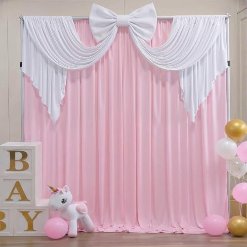White Large Bows for Backdrop Giant Bows Birthday Party Decorations Large Giant Bow Decor, White Giant Satin Bow Decoration for Wedding Baby Shower Birthday Photo Booth Arch Wall Decor 24"x16" - Image 6