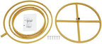 5.02Ft High Wedding Round Hoop Backdrop Stand, Detachable 4 Tier Gold Metal Wedding Arch for Photo Booth Background, Aisle Decor, Stage Display, Party, Birthday (US Stock) (Gold) - Image 6