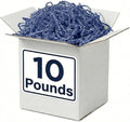 BOX USA Navy Blue Crinkle Paper Filler (10lb) - Shredded Paper for Basket Stuffing, Shipping, Packaging, Confetti, Crafts & Holidays - Crinkle Cut by BOXUSA