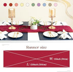 Sioloc Burgundy Red Cheesecloth Table Runner Fall Autumn Decor for Home 10ft Table Cloth for Wedding Birthday Party Bridal Shower Christmas Halloween Thanksgiving - Image 3