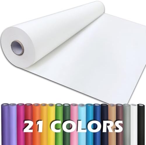 PerkHomy 30" x 2,400" (200') White Kraft Paper Roll for Craft Bulletin Board Paper Art Table Covering Crafting Gift Wrapping Bouquet Packing Parcel 80GSM 55LB (White, 30" x 200') by PerkHomy