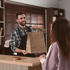 COGLARING 150Pcs Brown Kraft Paper Bags with Handles - Bulk Assorted Sizes for Retail, Takeout, Bakery & Party Favors | Durable Shopping & Gift Bags for Merchandise, Small Business - Image 5