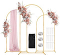 WellSign 6FT 5FT 4FT Wedding Arch Backdrop Stand Kit Set of 3 by WellSign