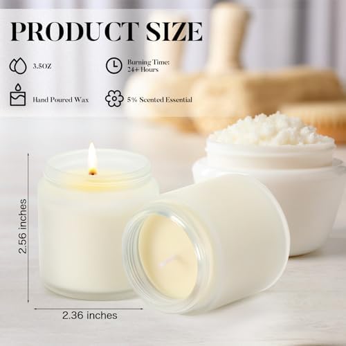 Yexiya 50 Pcs Mini Mason Jar Candles, Xmas Scent - Image 2