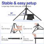 EMART 9.2x10FT Backdrop Stand Adjustable Back Drop Stand for Party Wedding - Image 6