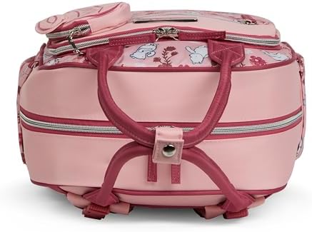Disney Diaper Bag Backpack with Changing Pad Winnie the Pooh – 16” Nylon Baby Bag for Parents, Insulated Bottle Holders, Multiple Storage Pockets - Image 3
