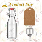 Reallnaive 12 Pack 8oz Vanilla Extract Bottles Swing Top Glass Bottles - Image 2