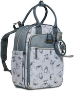 Disney Diaper Bag Backpack with Changing Pad Stich – 16” Nylon Baby Bag for Parents, Insulated Bottle Holders, Multiple Storage Pockets by Disney