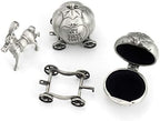 Silver Tooth Holder My First Tooth and Curl Keepsake Box Set for Child Kids - Image 2