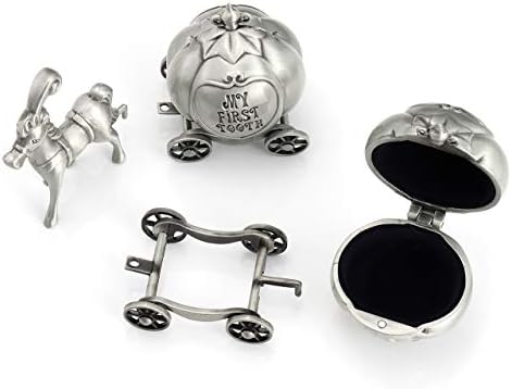 Silver Tooth Holder My First Tooth and Curl Keepsake Box Set for Child Kids - Image 2
