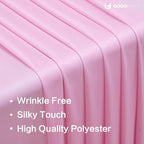10x16ft Baby Pink Backdrop Curtain for Party, 2 Panels Wrinkle Free 16 Foot Long Polyester Photo Backdrop Drapes Photography Background for Wedding Birthday Gathing - Image 4