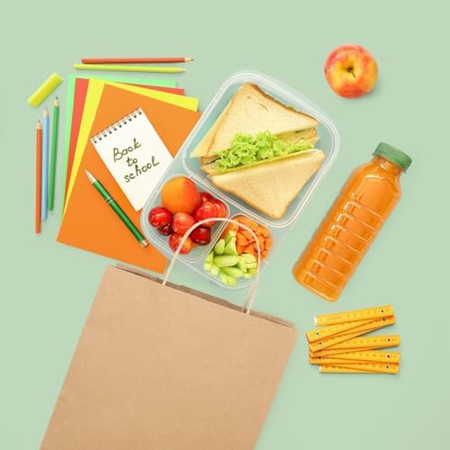 GSSUSA 400 Pack 8x4.25x10.5'' Paper Bags with Handles Bulk, Brown Paper Gift Bags for Small Business - Image 5