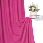 Hot Pink Backdrop Curtains 10ftx10ft Birthday Polyester Photo Drapes - Image 6